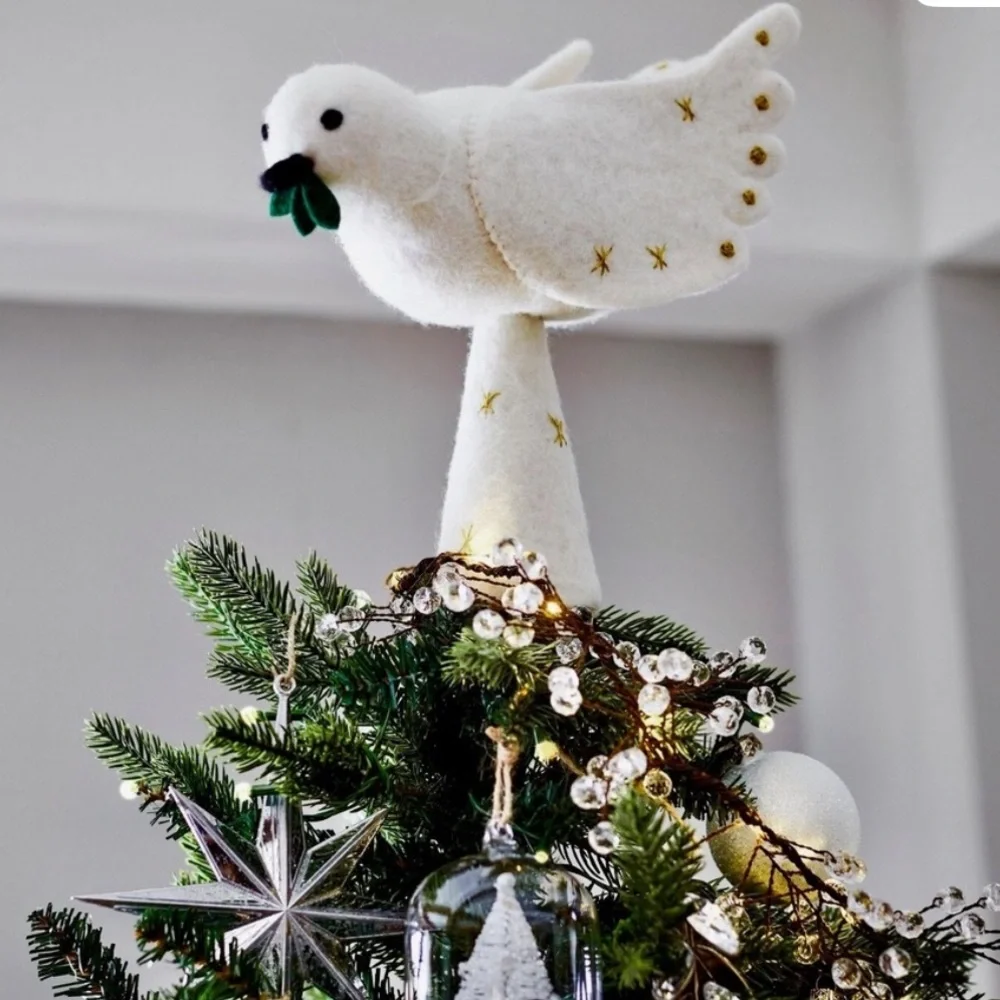 Pottery Barn Felt Dove Tree Topper